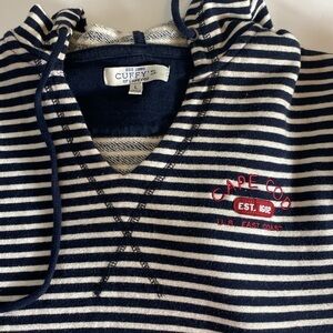 Cuffys of Cape Cod, women’s hoodie, size large, black-and-white